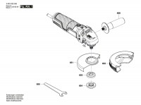 Bosch 3 603 CE2 004 Universalgrind 750-125 Angle Grinder 230 V / Eu Spare Parts